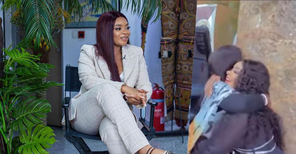 #BBNaija: Moment Queen meets with mother following eviction (Video)