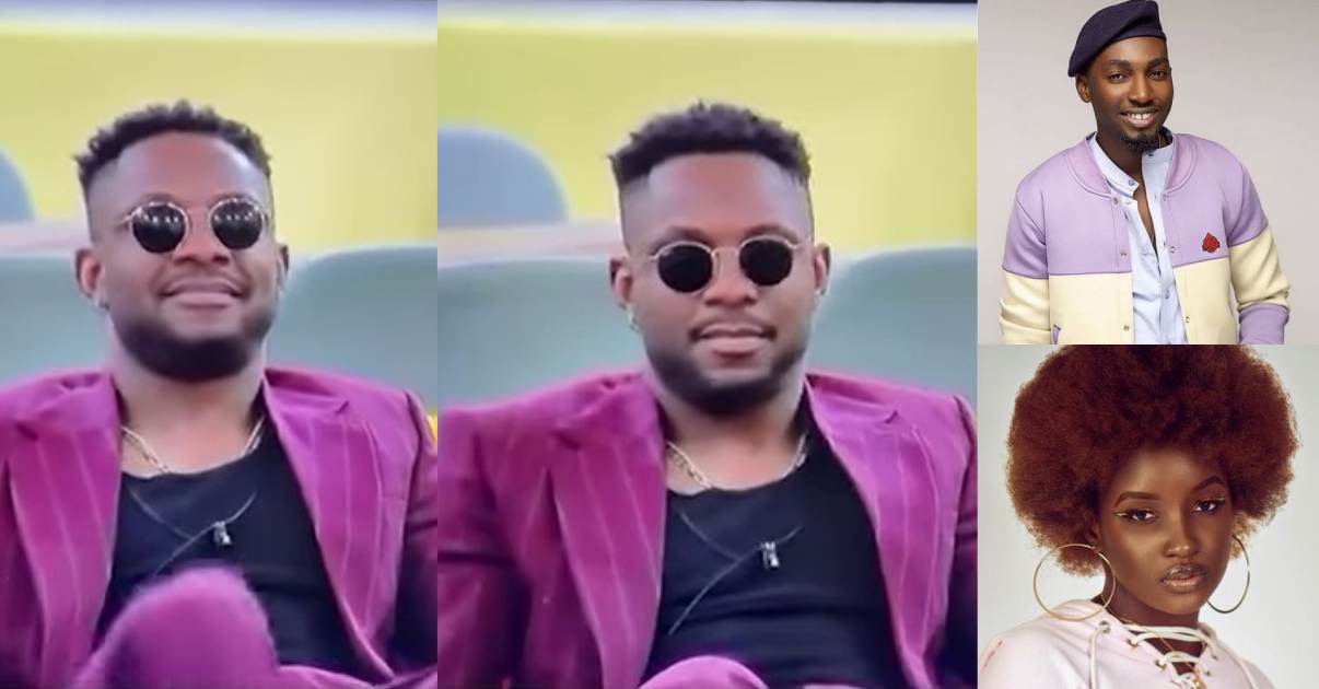 #BBNaija: Watch Cross' reaction as Ebuka reveals that Jaypaul kissed Saskay (Video)