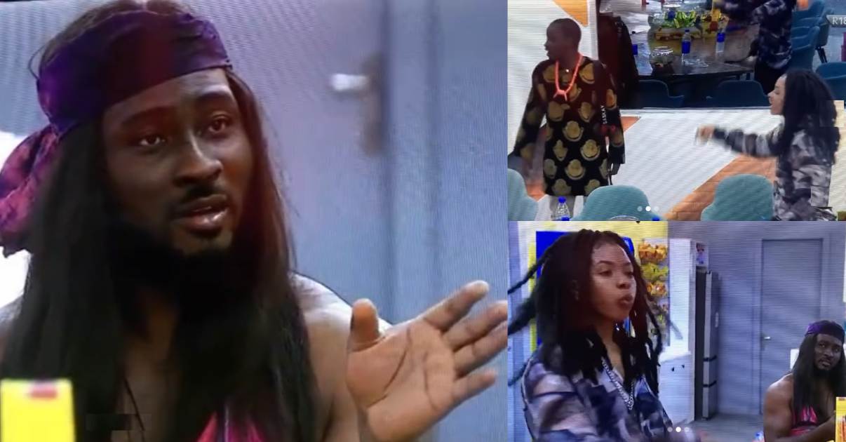 #BBNaija Mimic: Liquorose, Saskay recreate fight between Pere, WhiteMoney (Video)