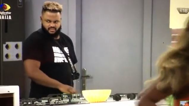 #BBNaija: WhiteMoney's epic reaction as Angel and Queen sing Tiwa Savage's Koroba song (Video)