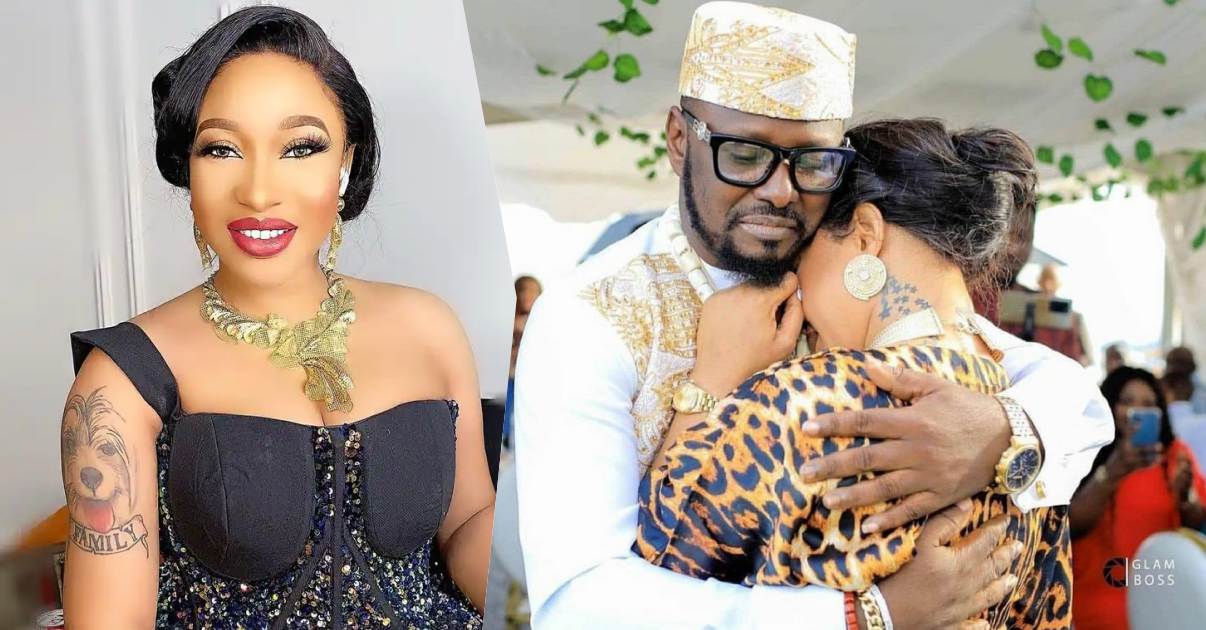 "The devil is really at work" - Tonto Dikeh reacts amid alleged separation with lover