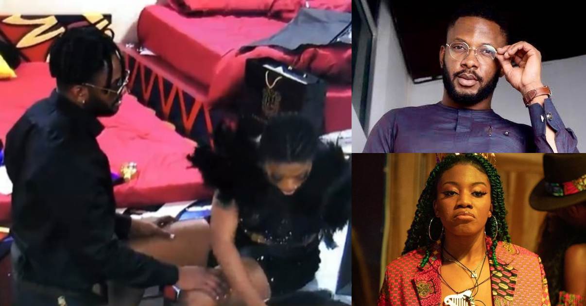 #BBNaija: Angel snubs Cross as he begs on his knees ahead of eviction (Video)