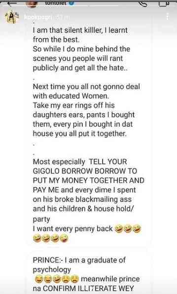 Tonto Dikeh Kpokpogri leaked audio screenshot messages