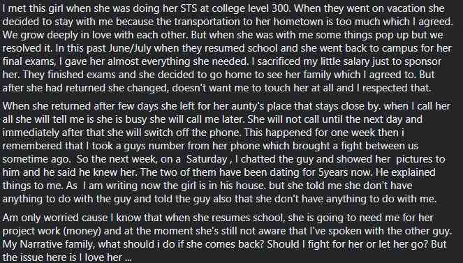 Lady Sponsoring School Dating