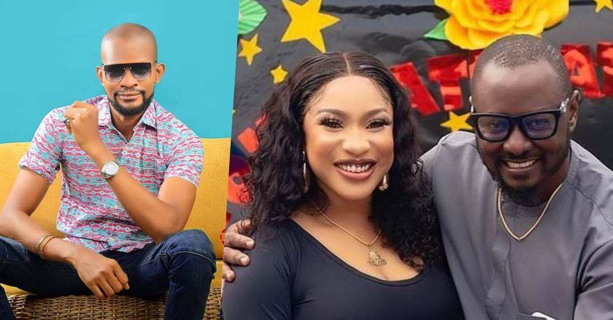"My sister no cry, no man is worth your tears" - Uche Maduagwu consoles Tonto Dikeh