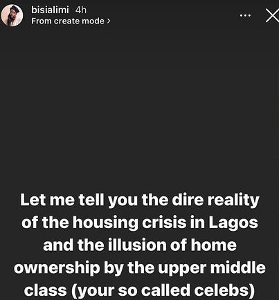 Activist, Bisi Alimi exposes illusion of house ownership by celebrities in Lagos