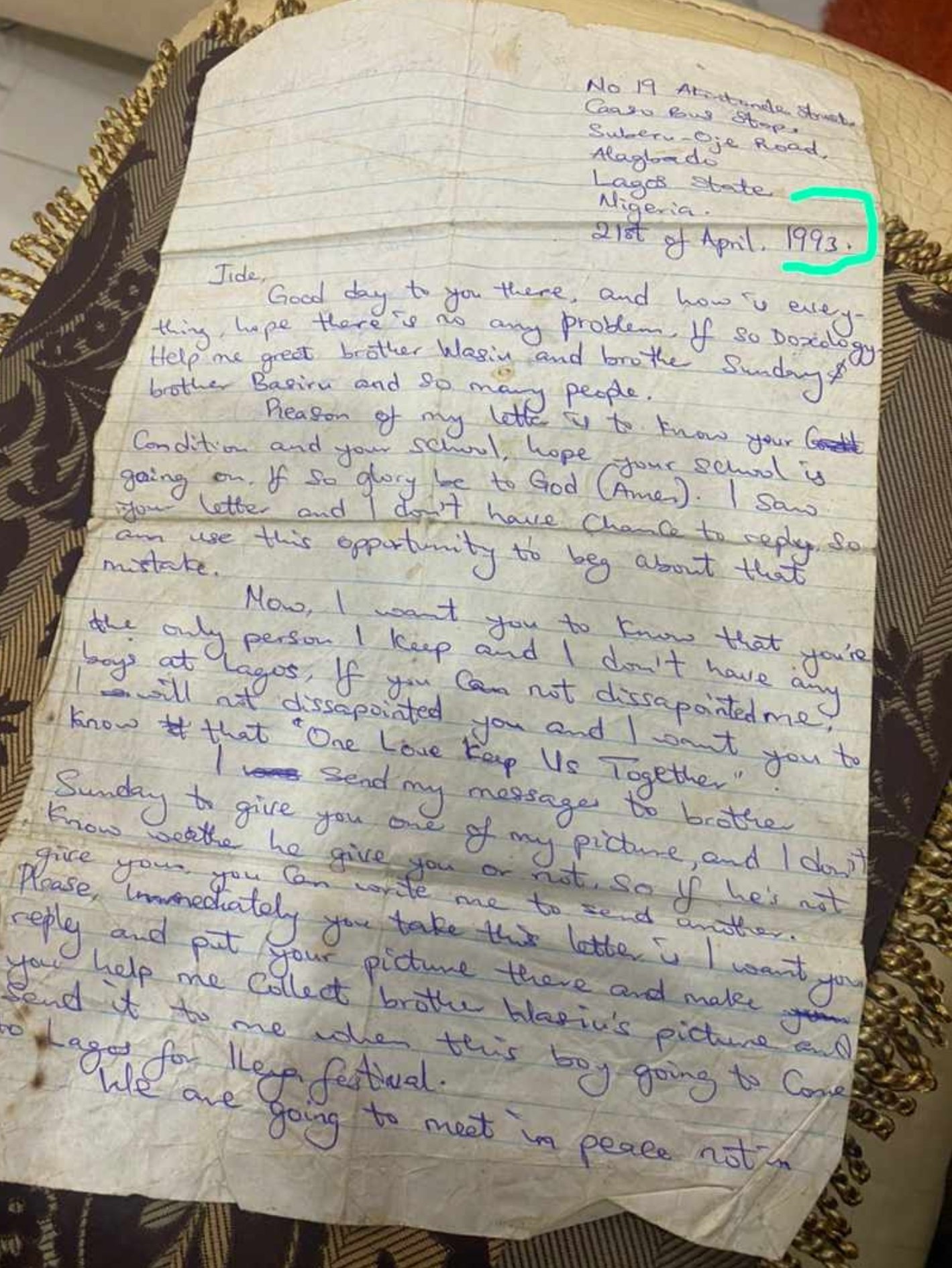 Man stumbles on mother’s apology letter to father after 28 years