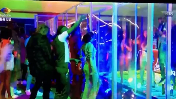 #BBNaija: Biggie hosts all 24 'Shine Ya Eye' housemates to last Saturday Night Party (Video)