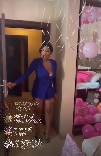 "I thought they said we were broke" - Moment Angel walks into surprise welcome back party (Video)