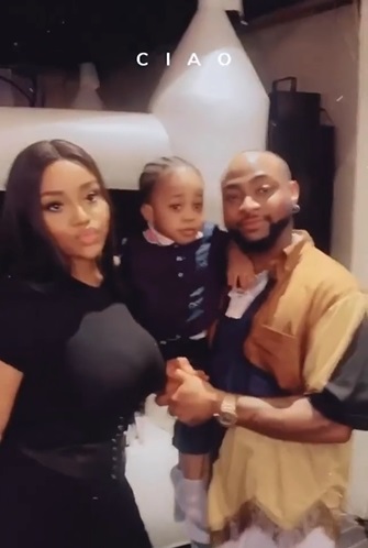 Singer, Davido and baby mama, Chioma spotted together after months of rumored separation (Video)