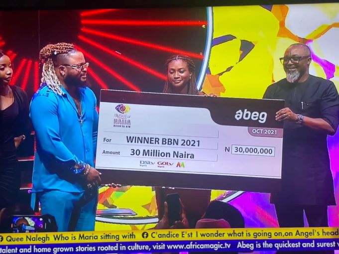 Whitemoney presented N90M prize