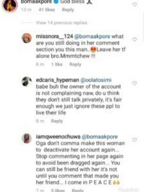 Actor, boma Akpore slammed for commenting on BBNaija Tega's photo
