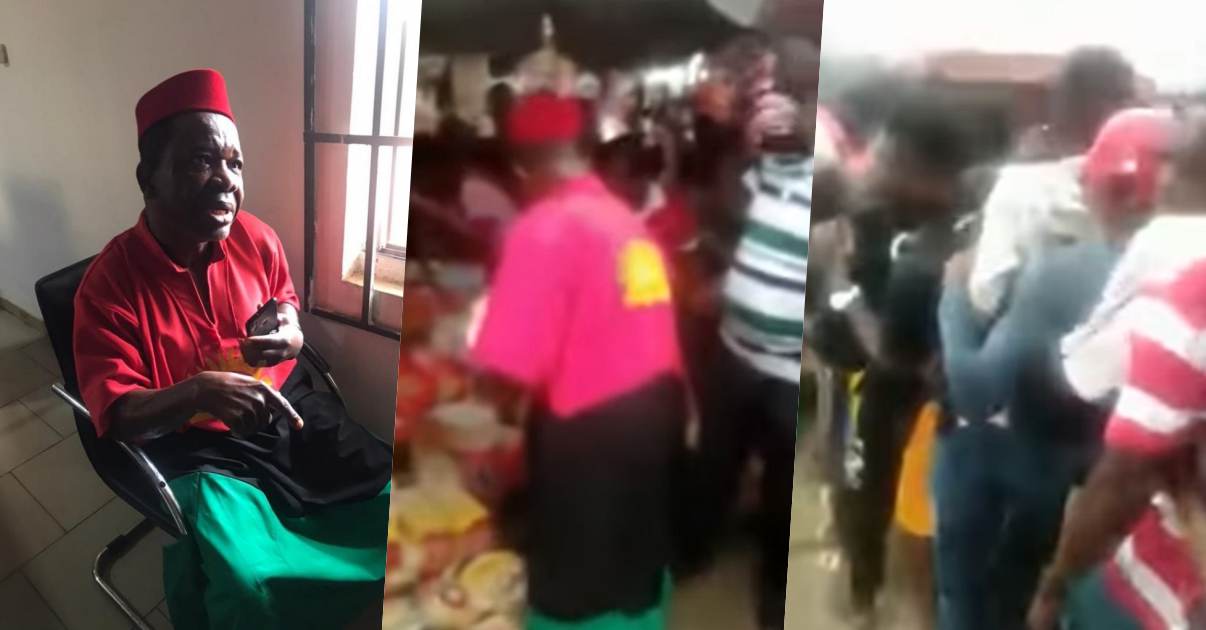 Actor, Chiwetalu Agu sharing food before arrest by Nigerian Army (Video)