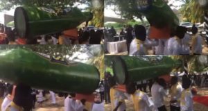 Man buried in 'beer-bottle-shaped casket' over alleged love for beer (Video)