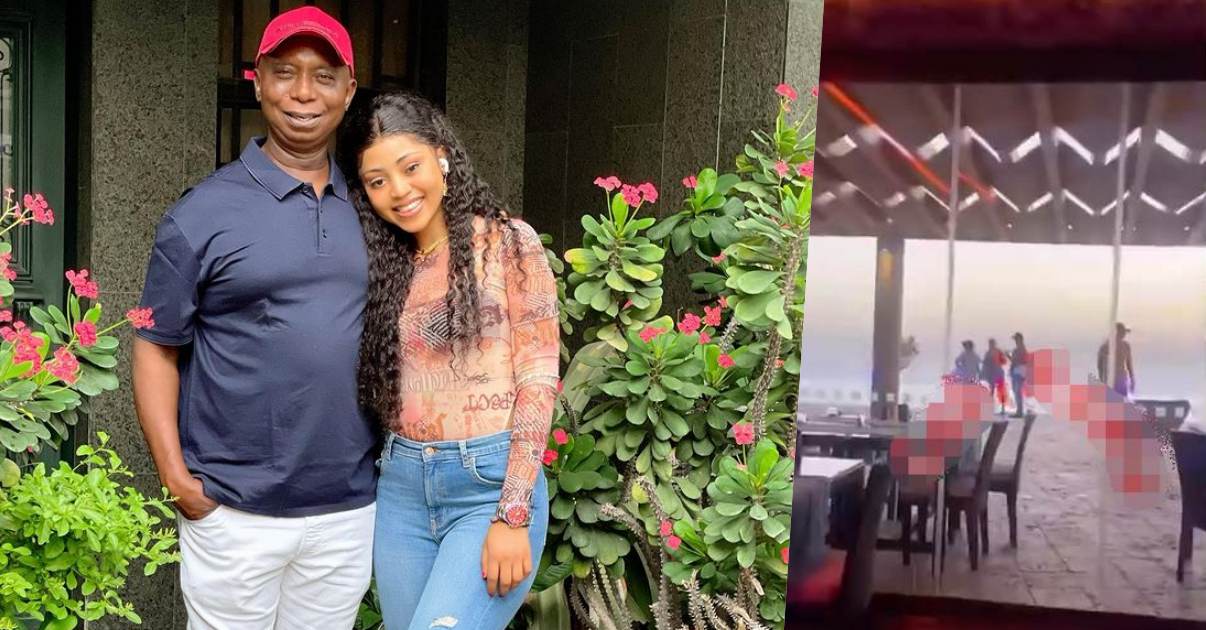 "My husband and women are 5 & 6" - Regina Daniels reacts after spotting Ned with two strangers (Video)
