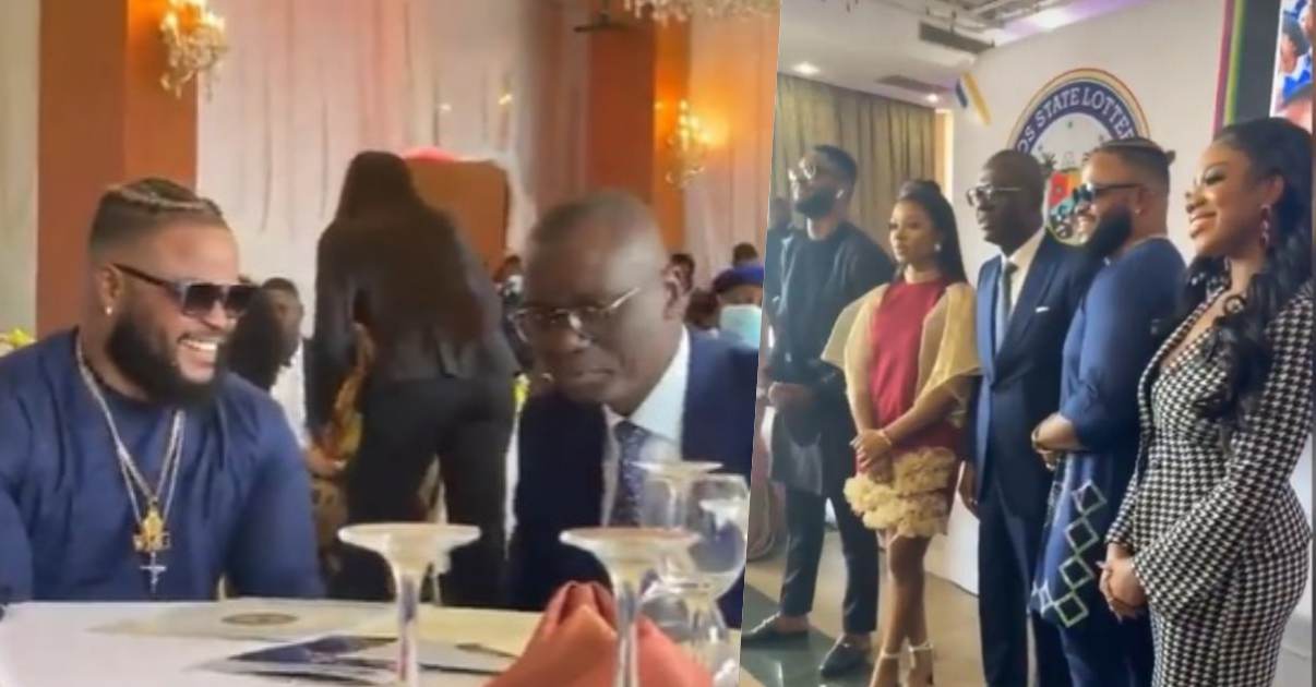 Moment final six housemates meet Lagos State Gov., Babajide Sanwo-Olu (Video)