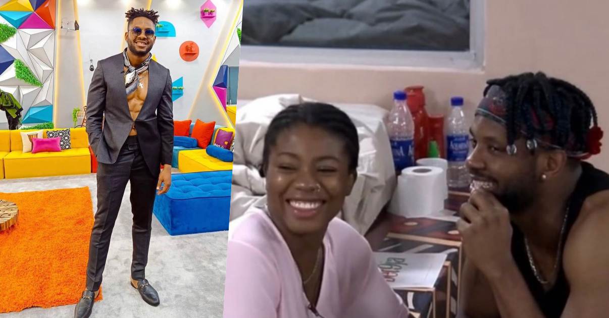 #BBNaija: "This girl has a spirit" - Cross expresses concern over Angel's mood swings (Video)