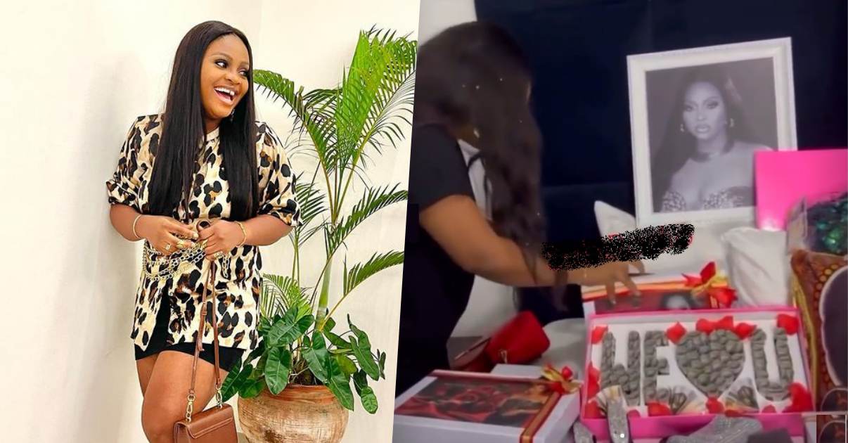"Where are you people seeing money" - Tega says as she receives loads of gifts from fans (Video)