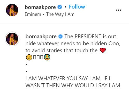 "Hide your women to avoid stories, I am what you say I am" - Boma Akpore (Video)