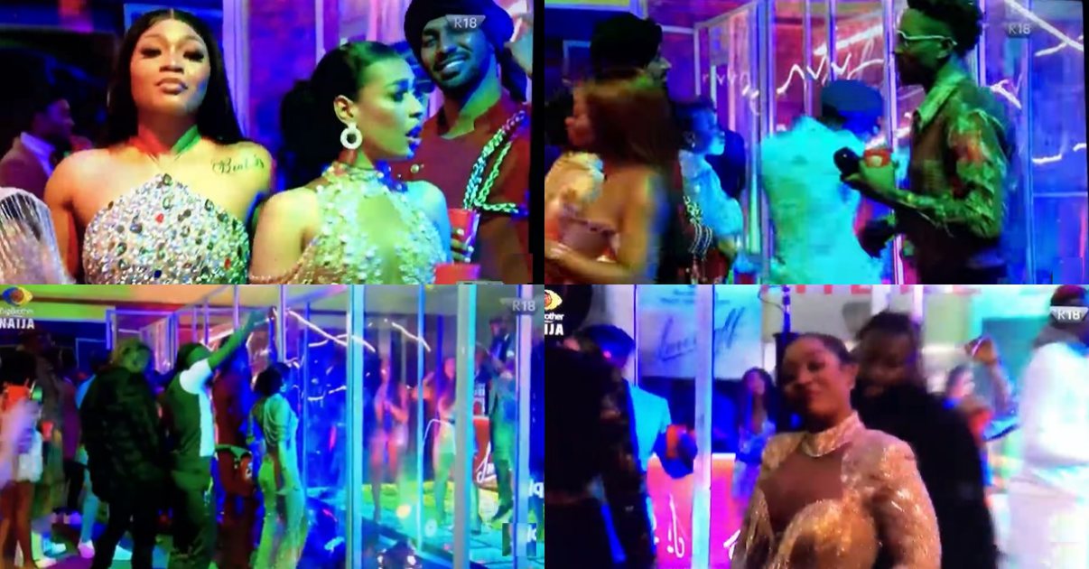 #BBNaija: Biggie hosts all 24 'Shine Ya Eye' housemates to last Saturday Night Party (Video)