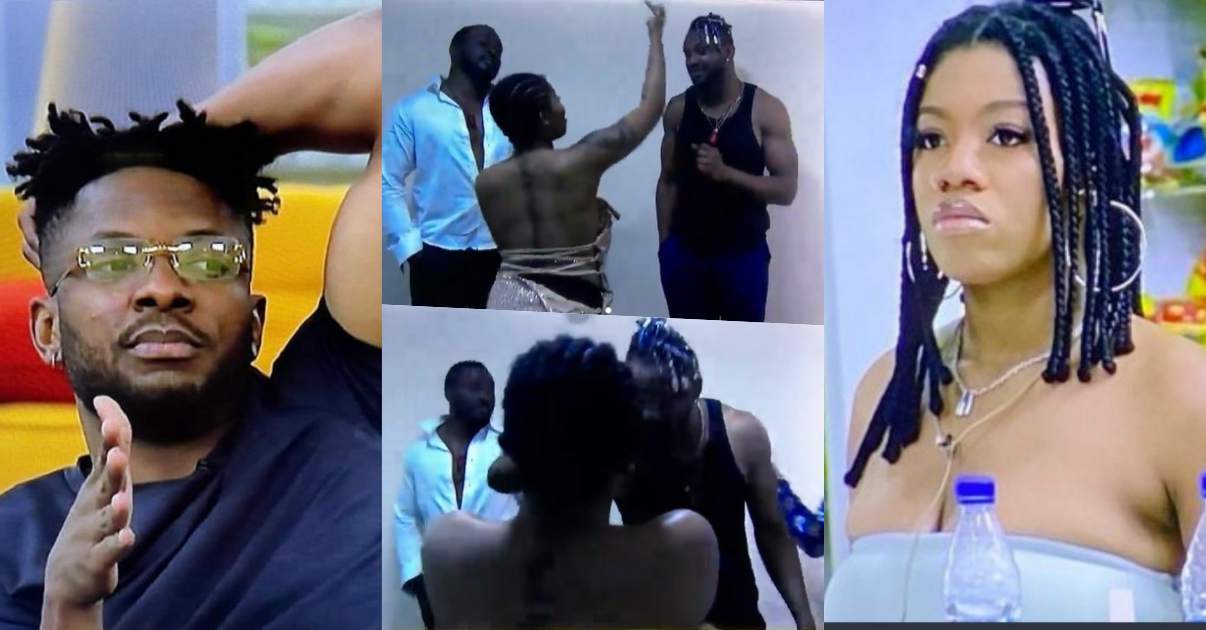 #BBNaija: "The audacity to call me fake" - Angel and Cross engage in heated argument (Video)