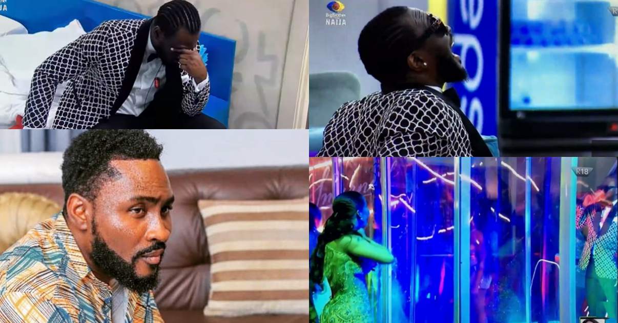 #BBNaija: Pere in deep thought after denying feelings, snubbed by Maria at Saturday party (Video)