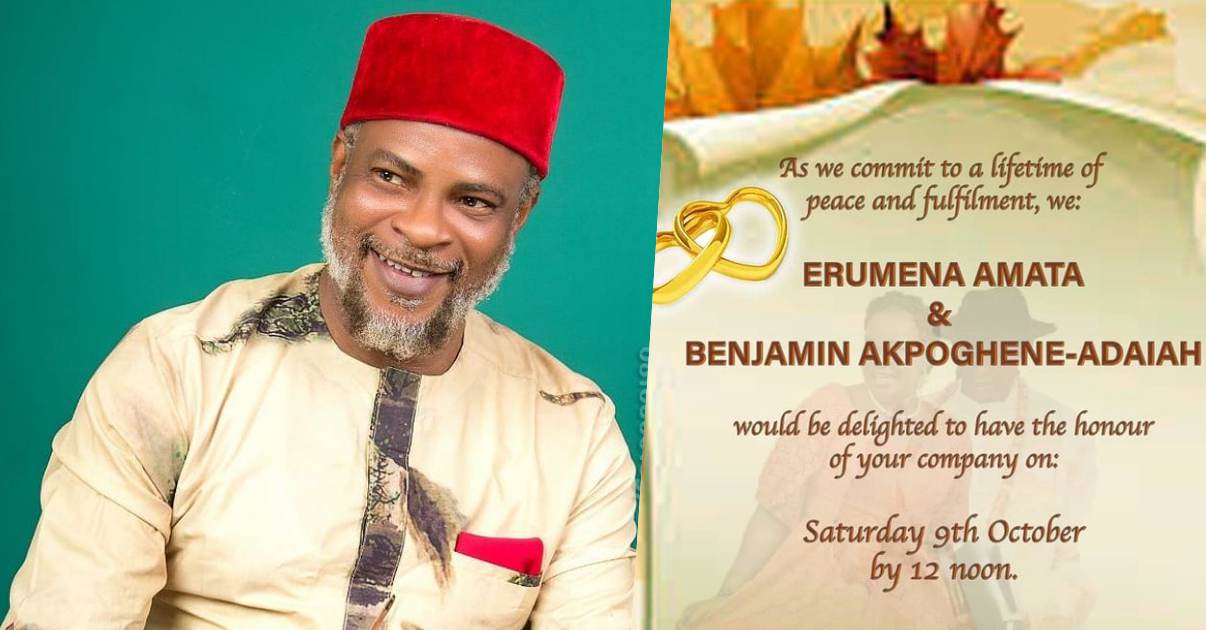 "We had all given up" - Actor, Fred Amata rejoices as sister set to marry at age 60