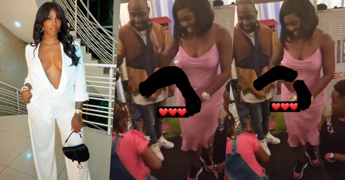 Singer, Tiwa Savage spotted blowing off steam at Davido son's party amidst tape controversy (Video)
