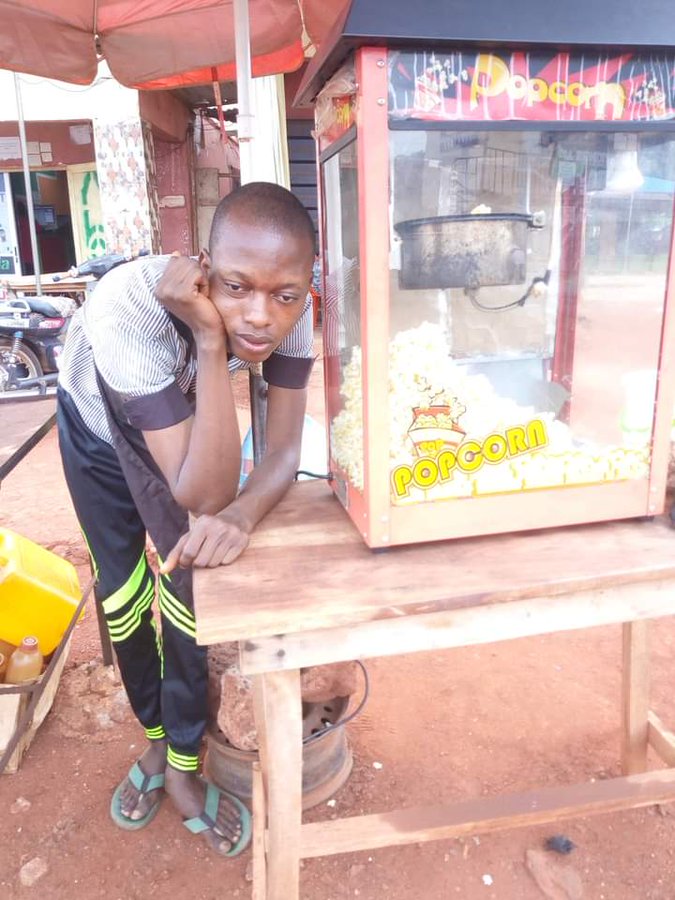 Graduate who moved to Lagos to succeed cries out after spending five years selling popcorn