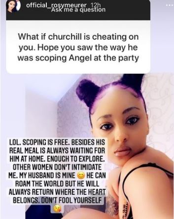 What if Churchill was cheating on you? - Rosy Meurer answers questions about her marriage (Video)