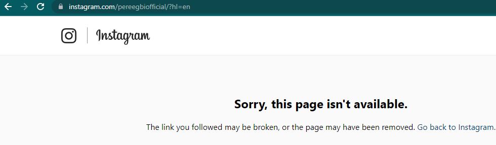 Pere Instagram Account Deactivate