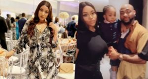 "No papa better pass Davido" - Reality star, Gifty Powers hails singer after link up with baby mama