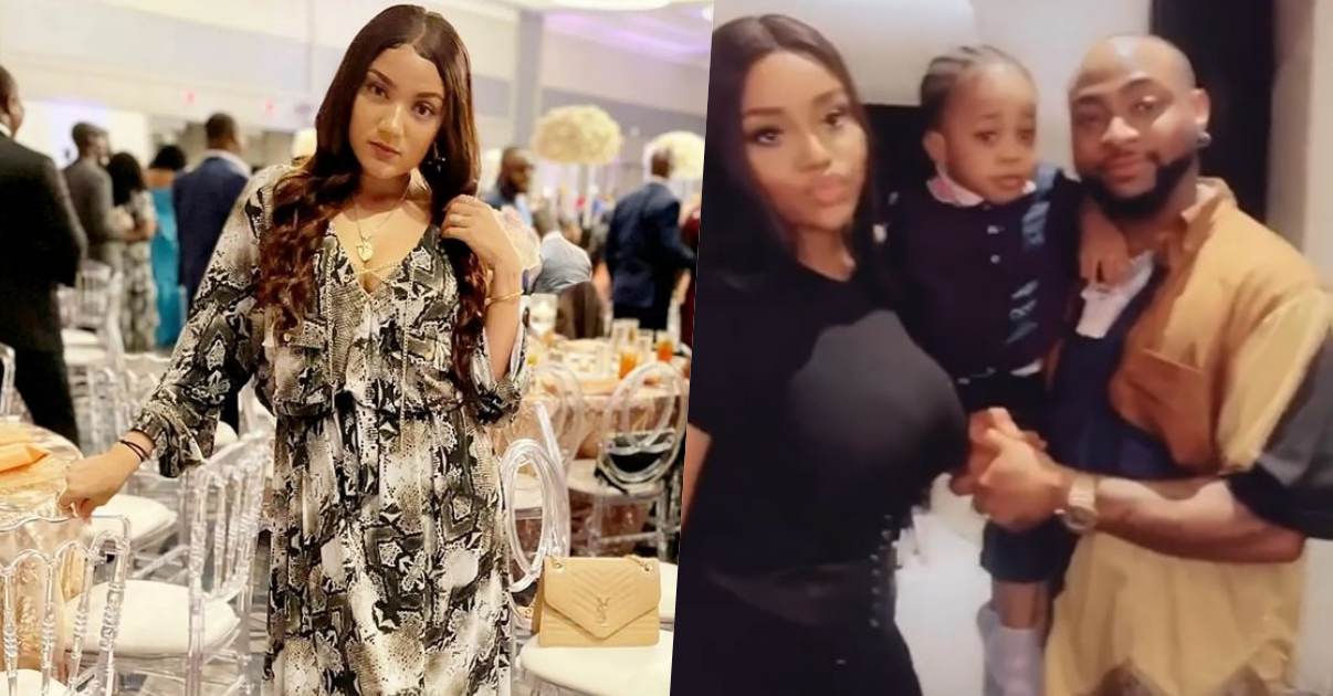 "No papa better pass Davido" - Reality star, Gifty Powers hails singer after link up with baby mama