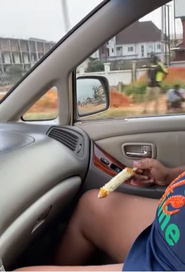 Actor, Junior Pope shares throwback video of wife 'eating corn' while in labor