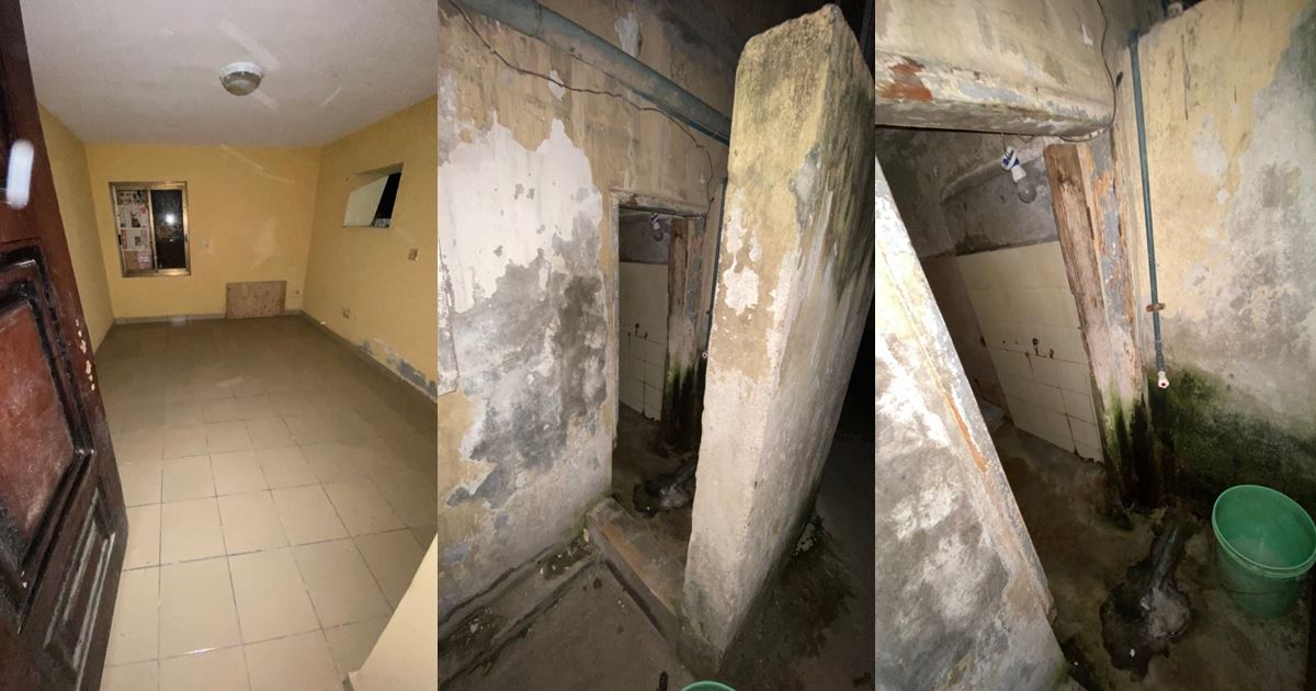 Man laments over condition of house he was asked to pay N600k for in Victoria Island, Lagos