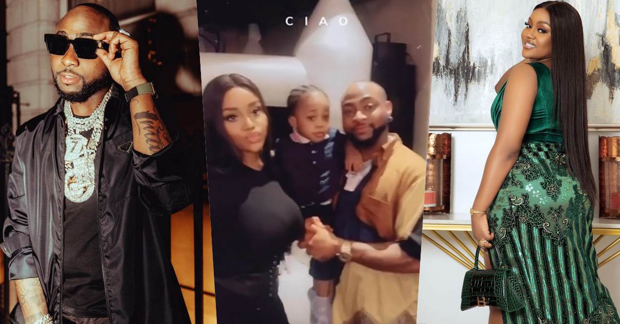 Singer, Davido and baby mama, Chioma spotted together after months of rumored separation (Video)