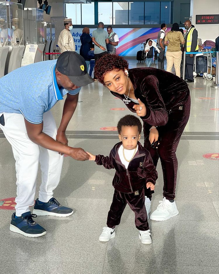 Am I posting my son too much? - Regina Daniels quizzes fans after ex-friend blamed it on son's health