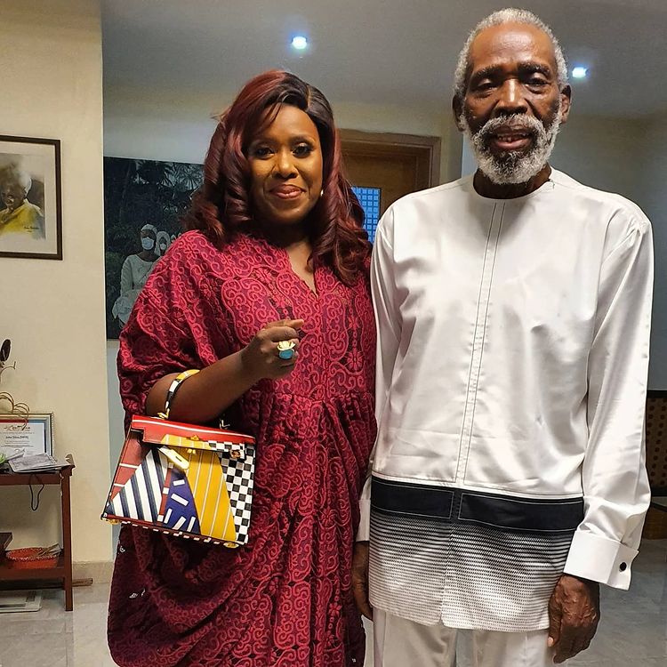 "He has dementia" - Joke Silva opens up on husband's health, Olu Jacobs (Video)