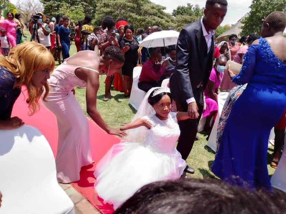 Physically challenged woman wedding