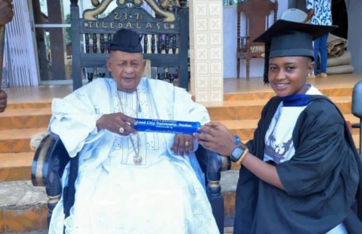 Alaafin of Oyo gifts daughter new car bagging First-Class degree