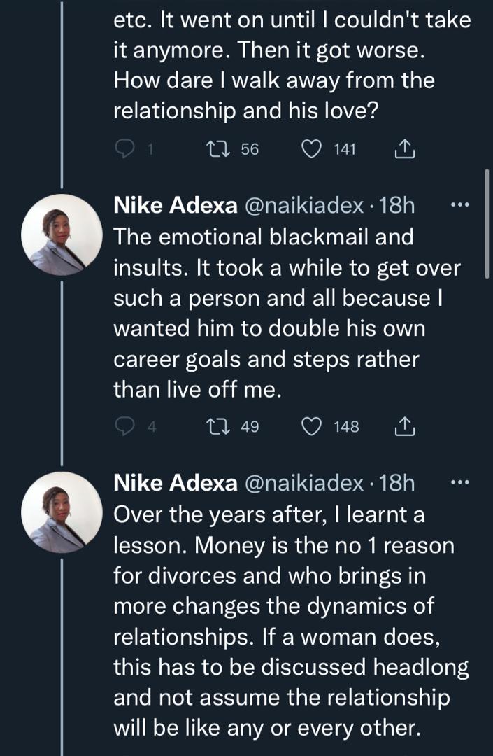 "Banks were created to lend money out" - Lady who earns 10 times more than husband laments over his slow growth, emotional abuse