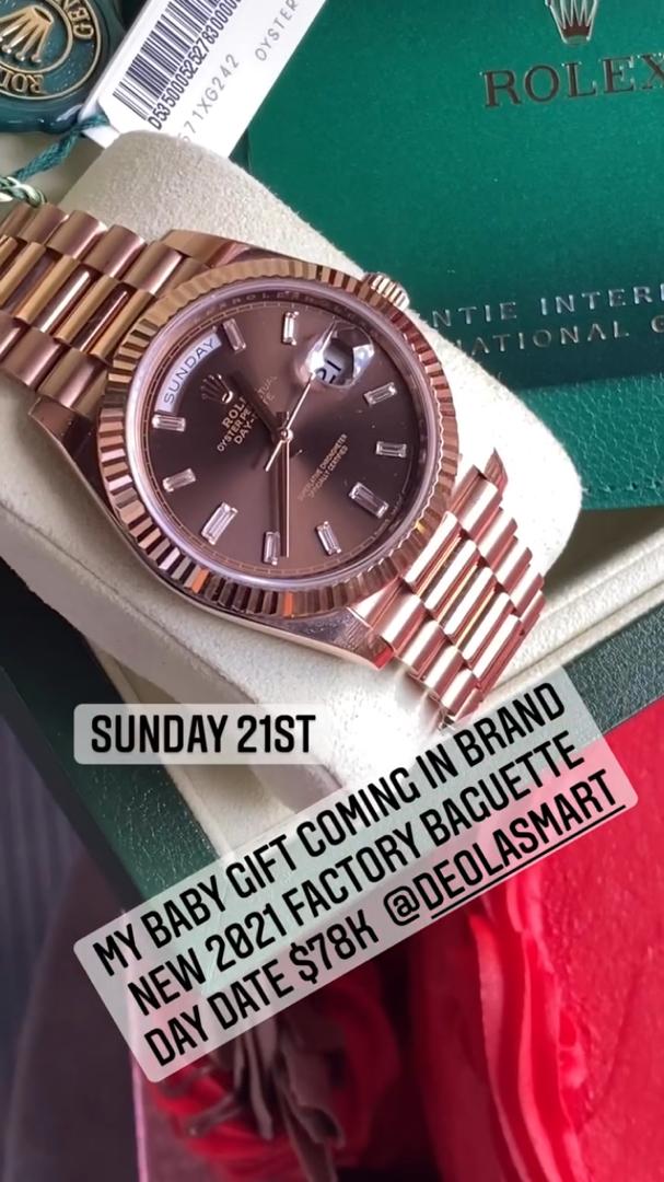 Malivelihood gifts wife N40M wristwatch, others on her birthday (Video)