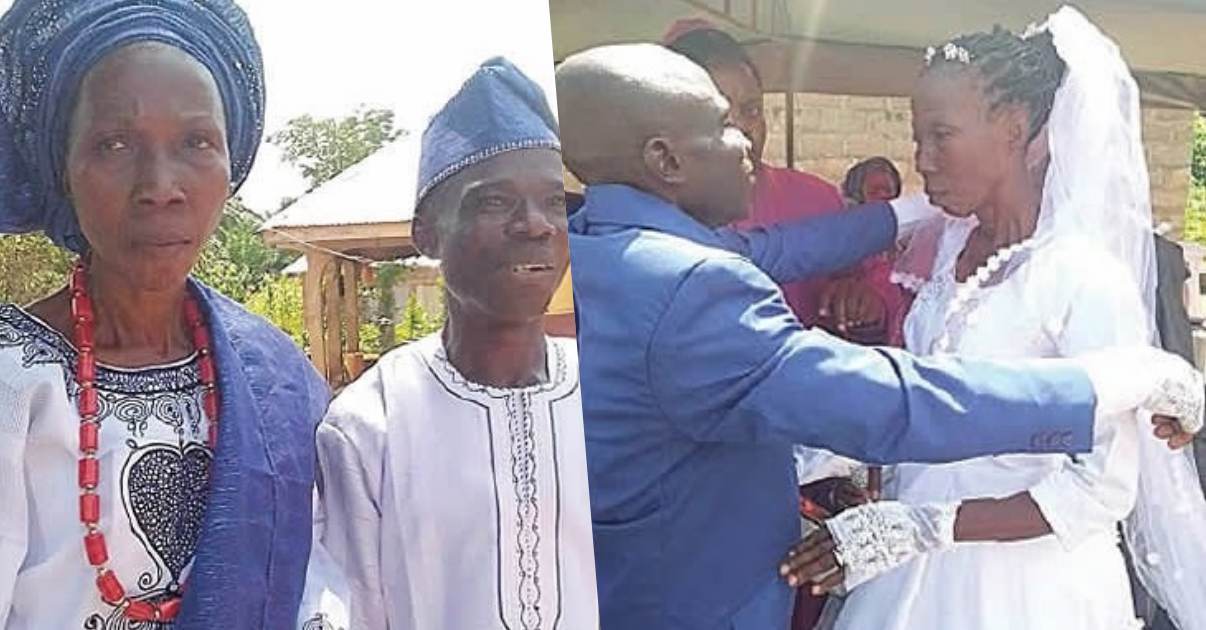 62-year-old bachelor rejoices as he marries 55-year-old virgin