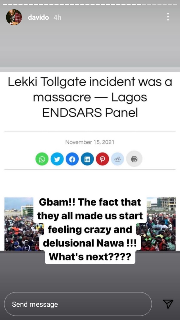 Davido Lekki Lagos Panel