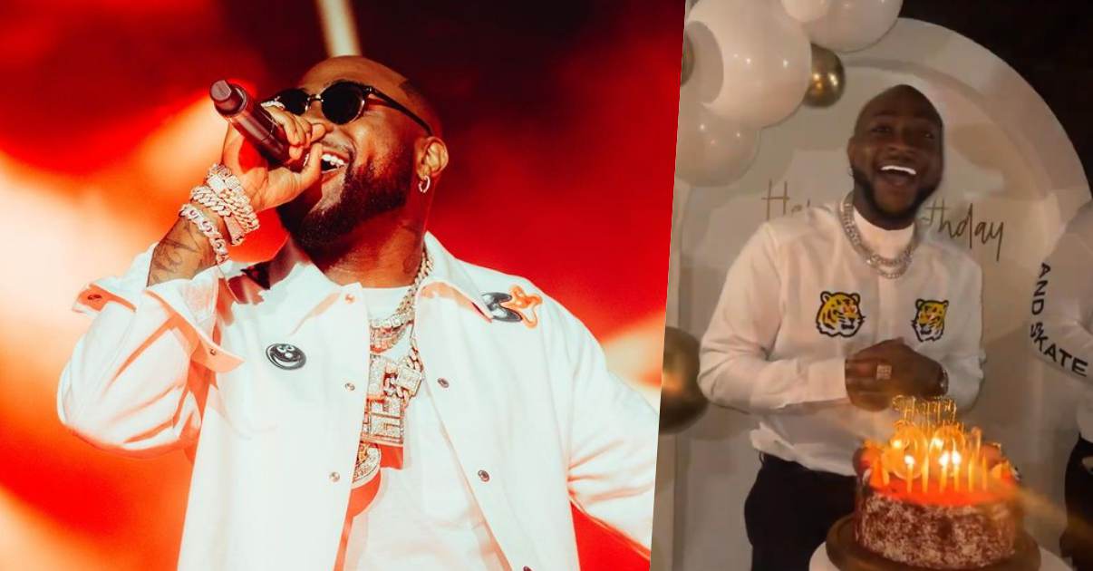 Davido says a prayer as he celebrates 29th birthday in Dubai (Video)