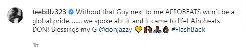 “Without Don Jazzy, Afrobeats won’t be a global pride” - Teebillz says as he shares throwback photo