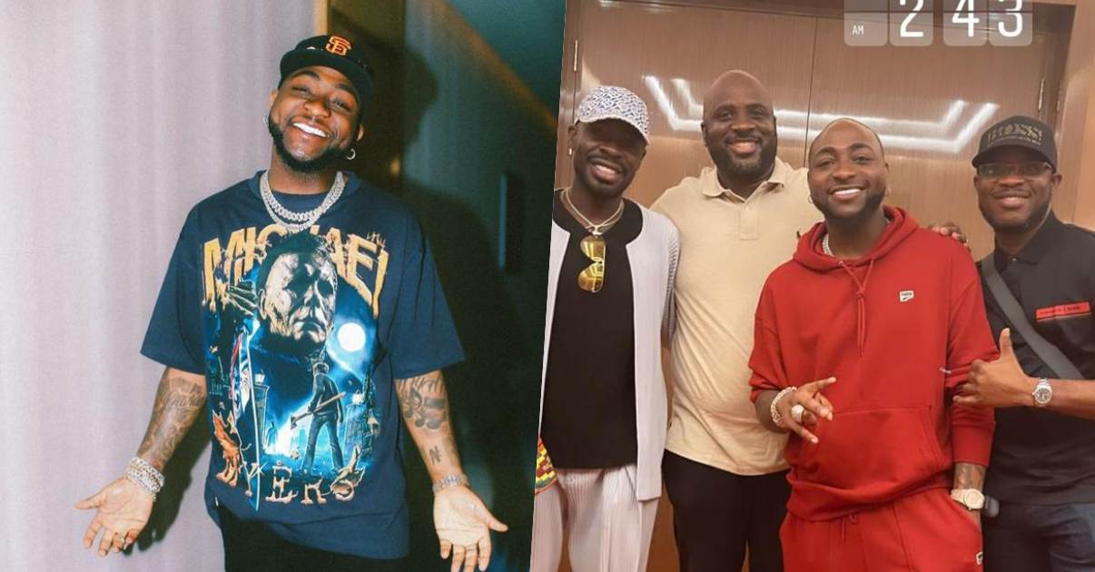 Wema Bank officials from Lagos pay Davido a visit in Dubai after netting over N190M