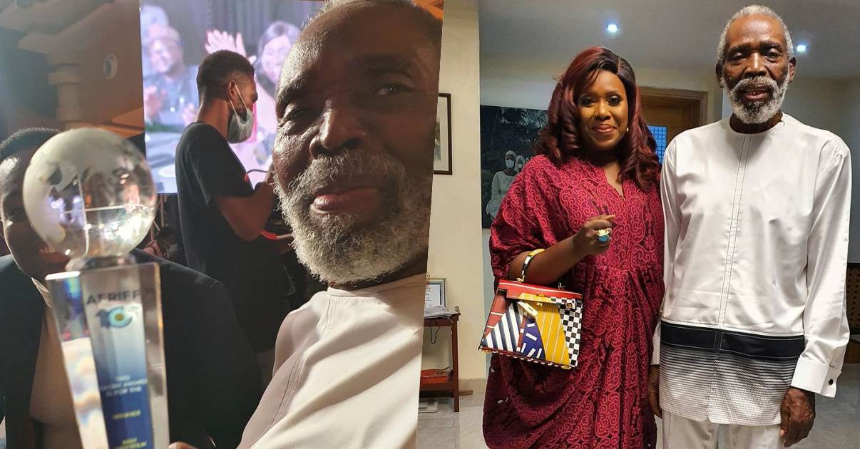 Olu Jacobs makes appearance at award event following rumor of death