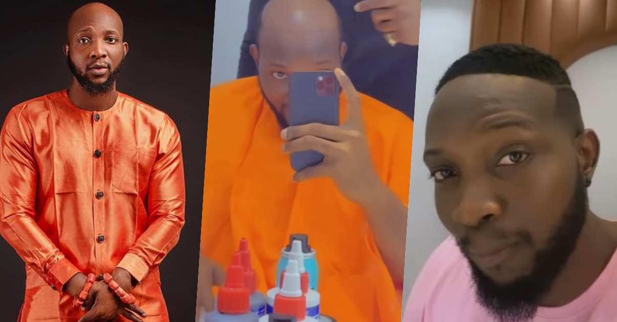 "I was never bald, it was just a phase" - Tuoyo Ideh says as he shows off new hair (Video)