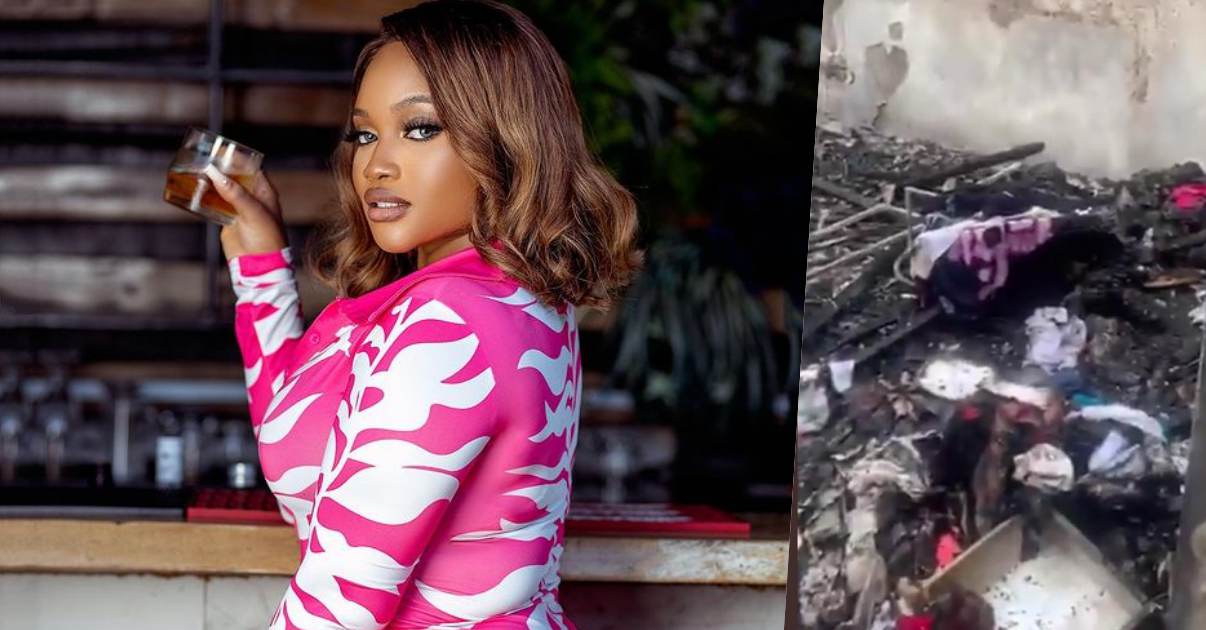 "The fire took everything that I own" - JMK cries out as she narrates how her apartment turned to ash